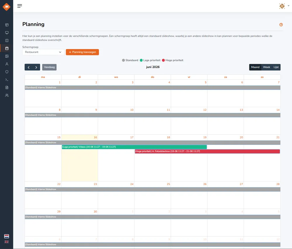 Narrowcasting screens