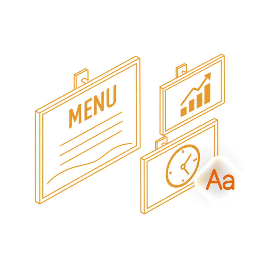 Narrowcasting screens Narrowcasting screens